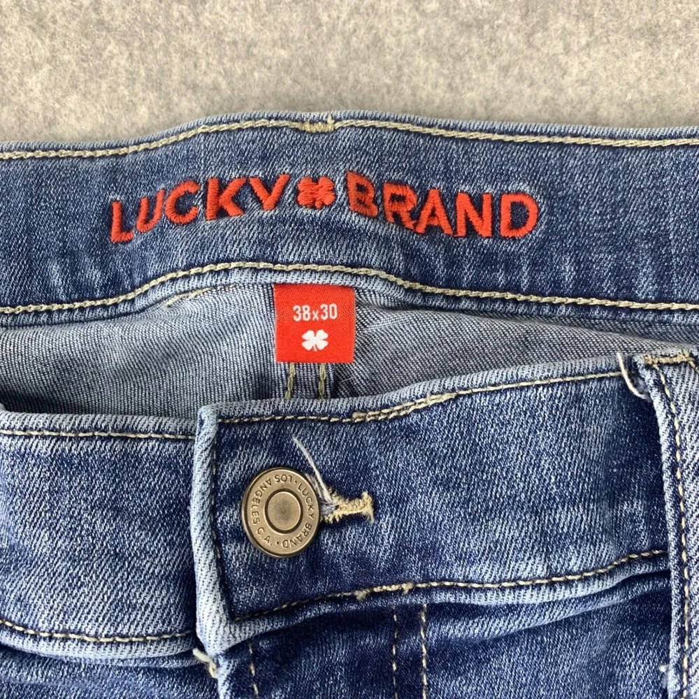 Lucky Brand Jeans Mens 38x30 Blue Straight Leg Medium Wash Denim Pants